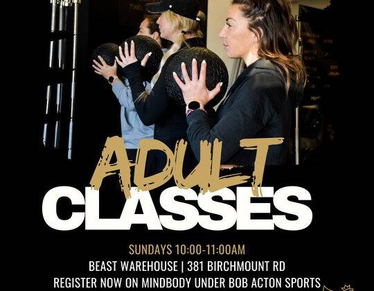 Adult workout classes at Beast Warehouse in Scarborough